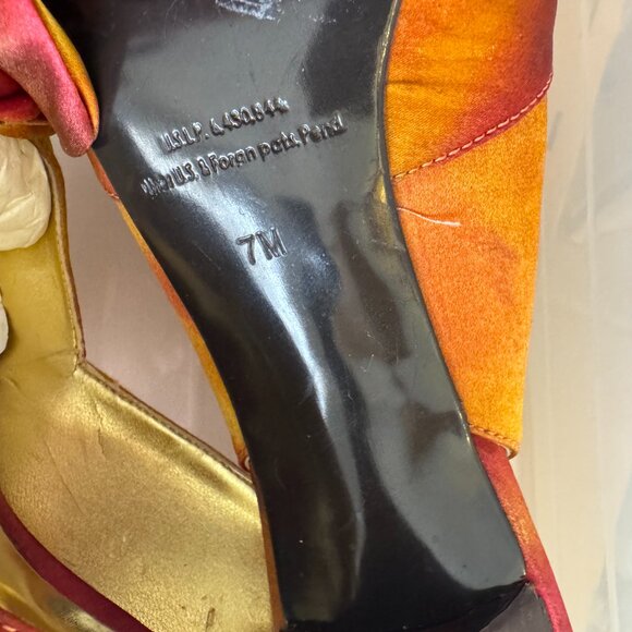 Vintage GUESS by Marciano Satin Rose Slingback Heels | Size 7M | NWOT - Picture 8 of 10